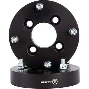VLAOSCHI Black Forged 4x4 to 4x156 Wheel Adapters 1.5 Inch with M12x1.25 Studs Compatible with Yamaha Golf Cart to Polaris Rim - Pack of 2