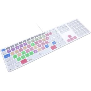 HRH Ombre Purple Silicone Keyboard Skin Cover for iMac Wired USB in Saudi Arabia