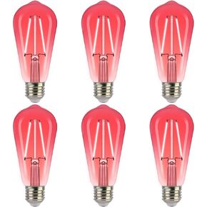 ALAMPEVER LED String Light Bulbs,E26 Bulb for Outdoor String Lights bulb,24 PACK Waterproof S14 Replacement LED Bulbs，5W,2200K Warm White，Non-Dimmable