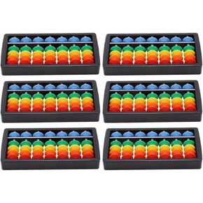 TOYANDONA 6pcs Preschool Rainbow Learning Chinese Bead Student Toys for Use Toy Number Classroom Tool Mental Math Plastic Arithmetic Abacus Children Educational Developmental