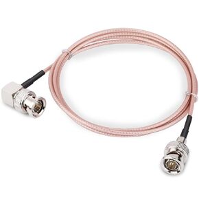 20IN/50CM BNC Cable 3G/6G SDI Cable HD-SDI Video Cable BNC Male to Right Angle BNC Male 75 Ohm RG179 Jumper Cable for4K 1080P Video/3G-SDI SDI Video Device/DVR/Camera/HD Camera/Video Device