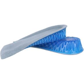uxcell Blue Silicone Shoes Heel Lift Pads Increase Height Insoles 2.5cm Up