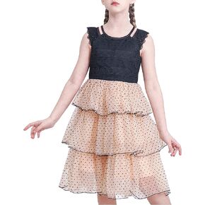 Sunny Fashion Flower Girls Dress Lace Sequins Sparkling Wedding Bridesmaid