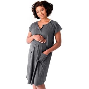 Lightweight Maternity Robe for Hospital. Modal, Spandex Labor Delivery Nursing Robe for Hospital. Pregnancy Robe
