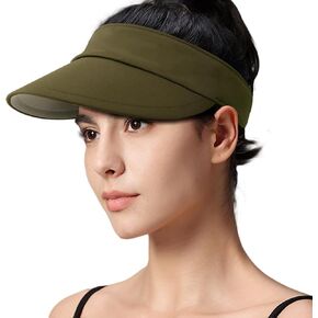 Peicees Wide Brim Sun Visor for Women Men Sports Visor UV UPF50+ Sun Protection Hat for Summer Running Golf Tennis Quick-Dry
