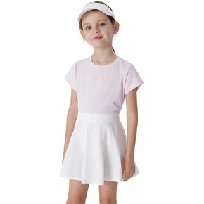 MARC&JANIE Boys Girls Athletic Crew Neck Tshirts Short Sleeve Summer Shirts Soft Tops