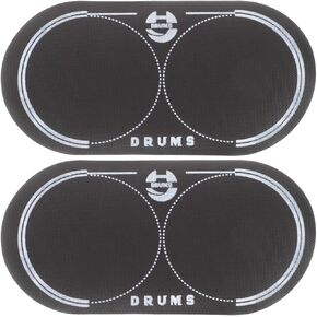 SUPVOX 2pcs Double Pedal Click Pad Patch Ground Drum Pads Drum Heads Personalised Guitar Picks Drum Strengthen Pad Double Bass Pedal Drum Kit Drum Accessories Roller Sticker The Pet