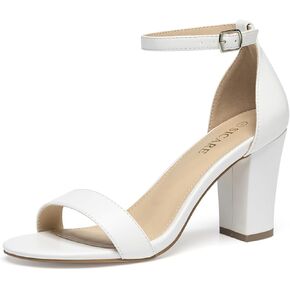 Women's Heeled Sandals Open Toe High Block Chunky Heels Ankle Strap Pump High Heel Sandals for Women Dressy Wedding Party
