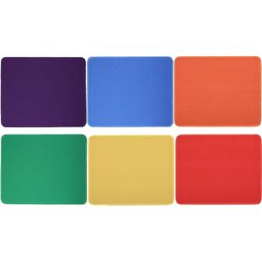 Xuhal 6 Pcs Mouse Pad Bulk 3 mm with Anti Slip Rubber Base Stitched Waterproof Mouse Pad Bulk Computer Gaming Comfortable Mousepad for Desk Laptop Office Home 10.2" x 8.2" 6 Colors (Classic Color)