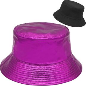 Bucket Hat Fisherman Sun Hats for Women Men Double-Side Wear Hat