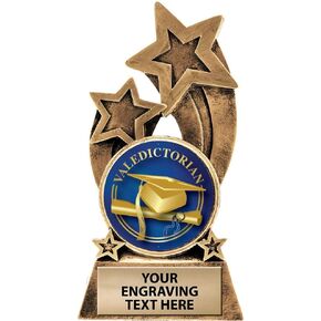 Crown Awards Valedictorian Trophy, 5.5" Glory Resin Valedictorian Trophies with Free Custom Engraving Prime