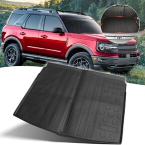 حصيرة بطانة حقيبة السيارة الخلفية متوافقة مع ملحقات Ford Bronco Sport 2021 2022 2023 2024 لجميع أنواع الطقس، مضادة للخدش، مقاومة للماء، واقي حصيرة صندوق السيارة TPE in Kuwait