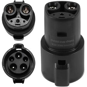 DNA MOTORING TCR-001 J1772 to Tesla Charging Adapter Maximize EV Charging Options Compatible with Tesla Model 3, Y, S, X for Level 1 Level 2 Charging Stations SAE J1772 Charger