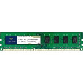 Timetec 16GB KIT(2x8GB) DDR3 / DDR3L 1333MHz PC3-10600 Non-ECC Unbuffered 1.5V / 1.35V CL9 2Rx8 Dual Rank 240 Pin UDIMM PC ترقية وحدة ذاكرة الوصول العشوائي للكمبيوتر المكتبي (مجموعة 16 جيجابايت (2x8 جيجابايت))