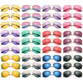 36 Pairs Classic Sunglasses for Men Women Driving Sun Glasses Lightweight for UV Protection Fishing Shopping Travel