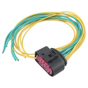 Fit for Ram 1500 2500 2013-2018 Xenon HID Projector Headlight Connector Harness Pigtail Plug