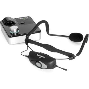 AirLine XDm Fitness Headset Digital Wireless System with Tabletop Receiver - Perfect for Group Fitness Instructors - Rechargeable Battery,