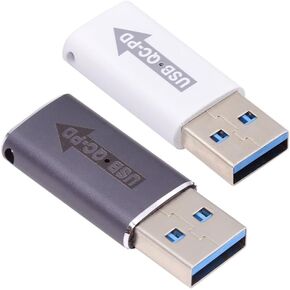 NFHK USB-C Type C Female 90 Degree Down Angled to USB 3.0 A Male Data Adapter for Laptop Desktop