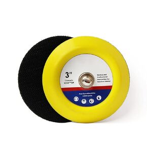 2 Pieces 3'' Hook and Loop Backing Pads 5/16"-24 Threads Sanding Pad Angle Grinder Accessories Sanding Buffing Polishing