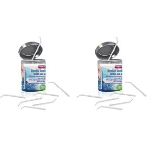 Oral Care Dental Teeth Pick with Angle Plastic Teeth Floss Toothpick with Angle 180 Count (Pack of 1)