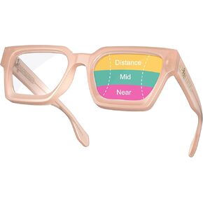 VISOONE Progressive Multifocal Anti-Fog Reading Glasses with Anti-Blue Light and UV Protection Readers Women and Men RIVER