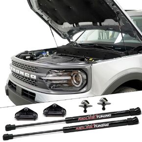 Redline Tuning 21-11038-02 Hood QuickLIFT PLUS System Compatible with Ford Bronco SPORT 2021+ (All Black Components - Bolt in System)
