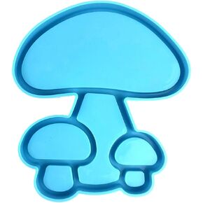 DIY Mushroom Tray Resin Mould,Tray Crystal Epoxy Mold,Jewelry Holder Storage Case Silicone Resin Mould