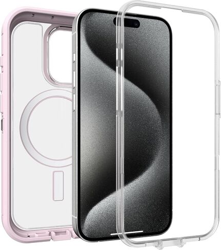 حافظة OtterBox iPhone 15 Pro (فقط) Defender Series XT - EMERALD ISLE (أخضر)، بدون شاشة، متينة، مثبتة على MagSafe، مرفق حبل قصير in Kuwait