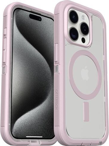 حافظة OtterBox iPhone 15 Pro (فقط) Defender Series XT - EMERALD ISLE (أخضر)، بدون شاشة، متينة، مثبتة على MagSafe، مرفق حبل قصير in Kuwait