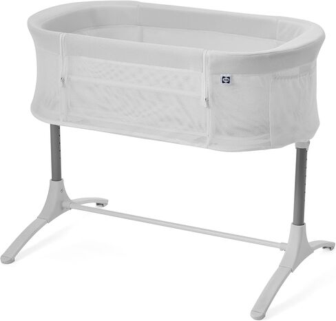 سرير أطفال Sealy Airy Dreams قابل للتنفس 2 في 1 وسرير بجانب السرير، سرير بجانب السرير للطفل، ارتفاع قابل للتعديل، مستقل أو نائم بجانب السرير، لوحة منسدلة لسهولة الوصول in Kuwait