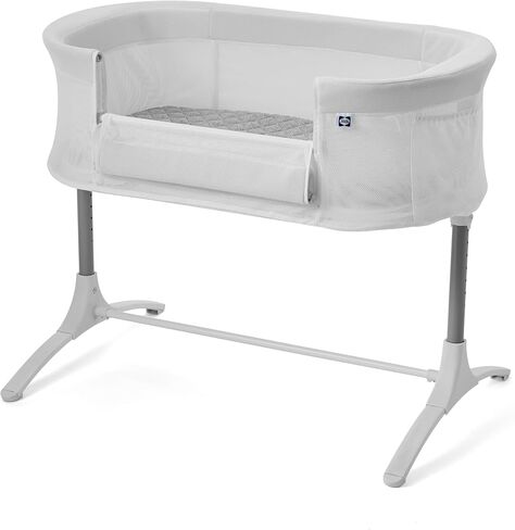 سرير أطفال Sealy Airy Dreams قابل للتنفس 2 في 1 وسرير بجانب السرير، سرير بجانب السرير للطفل، ارتفاع قابل للتعديل، مستقل أو نائم بجانب السرير، لوحة منسدلة لسهولة الوصول in Kuwait