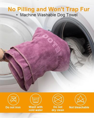 2-PCS Fast Drying Dog Towels - 56 x 28 Inch Ultra Soft & Absorbent Large Dog Towel with 30 x 14 Inch Daily Use Paw Towel - 100% Microfiber Pet Bath Grooming Towels for Dogs Cats, Gray in Saudi Arabia