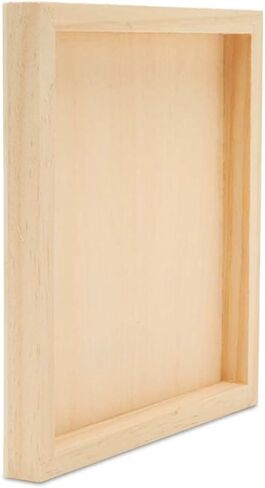 Square Wood Canvas 8 x 8 x 3/4-inch, Pack of 4 Unfinished Wood Frames, Blank Wood Signs for Crafts & Home Decor, by Woodpeckers in Saudi Arabia