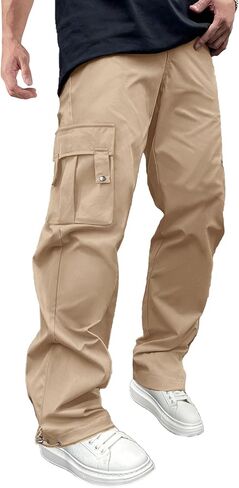 الرجال السراويل البضائع غير رسمية الرباط مرونة الخصر سراويل للتسلق تجريب الركض Sweatpants الشارع الشهير بنطلون للرجال in Saudi Arabia