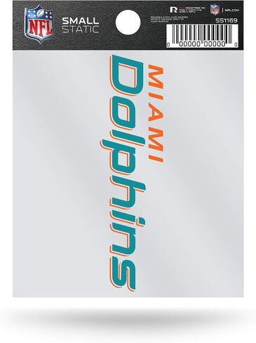 ملصق لاصق ثابت صغير من شركة Rico Industries NFL Miami Dolphins in Saudi Arabia