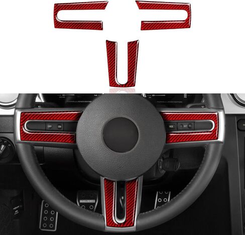 Car Center Air Outlet Vents Sticker Accessories Carbon Fiber for Ford Mustang 2005 2006 2007 2008 2009 in Saudi Arabia
