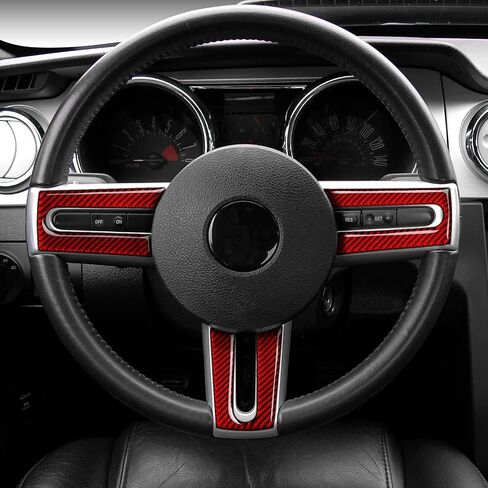 Car Center Air Outlet Vents Sticker Accessories Carbon Fiber for Ford Mustang 2005 2006 2007 2008 2009 in Saudi Arabia