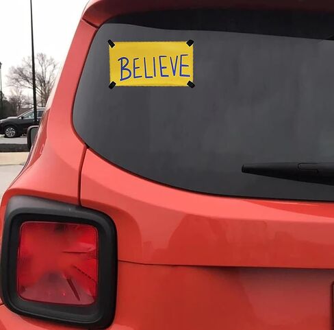 Believe Sticker Pack 3, Vinyl Decal Bumper Stickers Believe Journaling Laptop Bike Kids Teens for Water Bottle Bumper Car Luggage Guitar Skateboard Pack of 3 (4 Inch Wide) in Kuwait