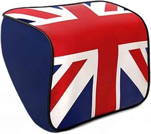 دابوك Union Jack وسادة الرقبة وسادة رغوة الذاكرة مسند رأس السيارة وسادة دعم نوع C وسادة لراحة الرقبة وتخفيف آلام مقعد السيارة منحنى الراحة وتقليل التعب القيادة (رمادي) in Saudi Arabia