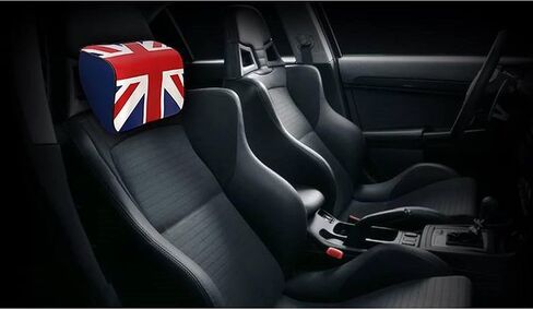 دابوك Union Jack وسادة الرقبة وسادة رغوة الذاكرة مسند رأس السيارة وسادة دعم نوع C وسادة لراحة الرقبة وتخفيف آلام مقعد السيارة منحنى الراحة وتقليل التعب القيادة (رمادي) in Saudi Arabia