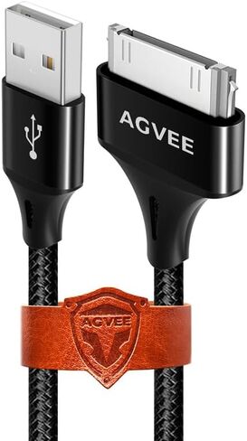 AGVEE 4ft USB-A to 30 Pin Charger Charging Cable for Old iPod iPad in Kuwait