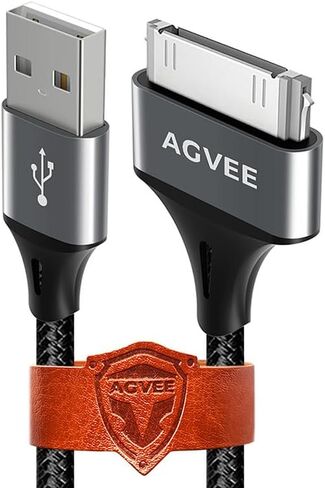 AGVEE 4ft USB-A to 30 Pin Charger Charging Cable for Old iPod iPad in Kuwait