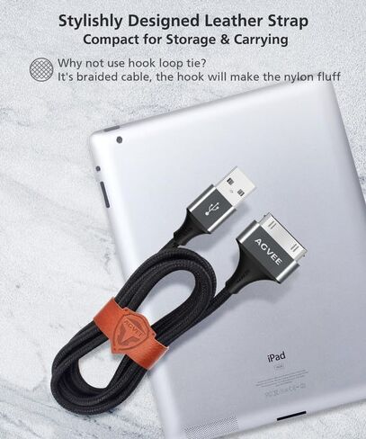 AGVEE 4ft USB-A to 30 Pin Charger Charging Cable for Old iPod iPad in Kuwait