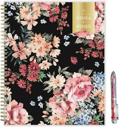 July 2024 - June 2025 Academic Weekly Monthly Planner Weekly Layouts and 6 in -1 Colorful Ballpoint Pen (Medium 5 x 8) in Saudi Arabia