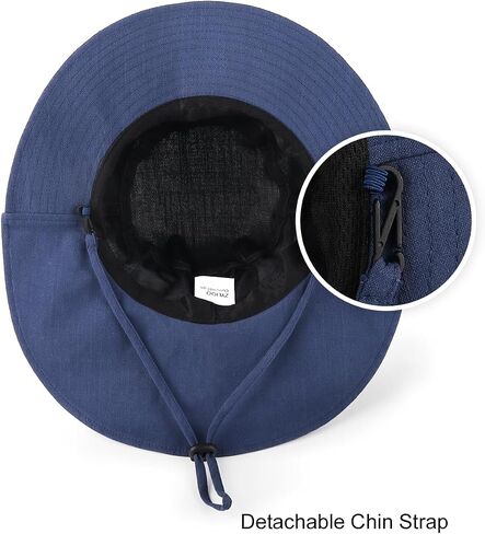 Zylioo XXL/XL/L/M قبعة دلو مع غطاء للرقبة، قبعة بستنة بحافة واسعة لظل الشمس للرؤوس الكبيرة، قبعة صيفية كبيرة الحجم للسفر in Kuwait