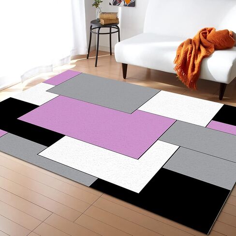 Red Black Geometric Area Rugs Indoor Non-Slip Rectangle Rug 2x3 ft, Abstract Color Block Red Black Gray Rug Rubber Backing Floor Mats Contemporary Home Decor Carpet for Entryway Living Room in Saudi Arabia