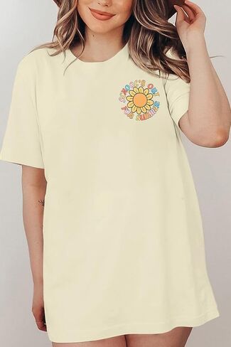 قميص MNLYBABY آخر يوم للمدرسة كبير الحجم: للمعلمات والنساء خارج المدرسة للصيف in Kuwait