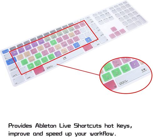 HRH Ombre Purple Silicone Keyboard Skin Cover for iMac Wired USB in Saudi Arabia