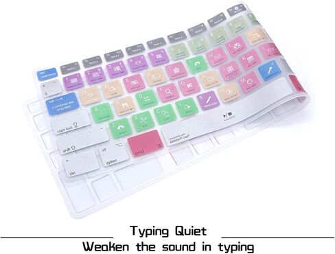 HRH Ombre Purple Silicone Keyboard Skin Cover for iMac Wired USB in Saudi Arabia