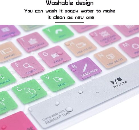 HRH Ombre Purple Silicone Keyboard Skin Cover for iMac Wired USB in Saudi Arabia